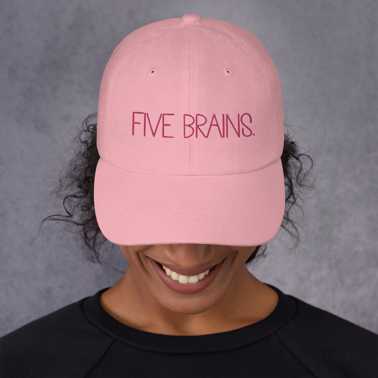 five brains. - Bestickte Cap