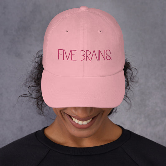 five brains. - Bestickte Cap