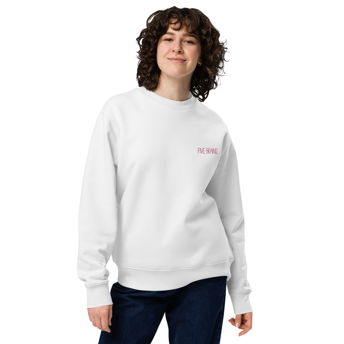 Bestickter Bio-Baumwoll Pullover