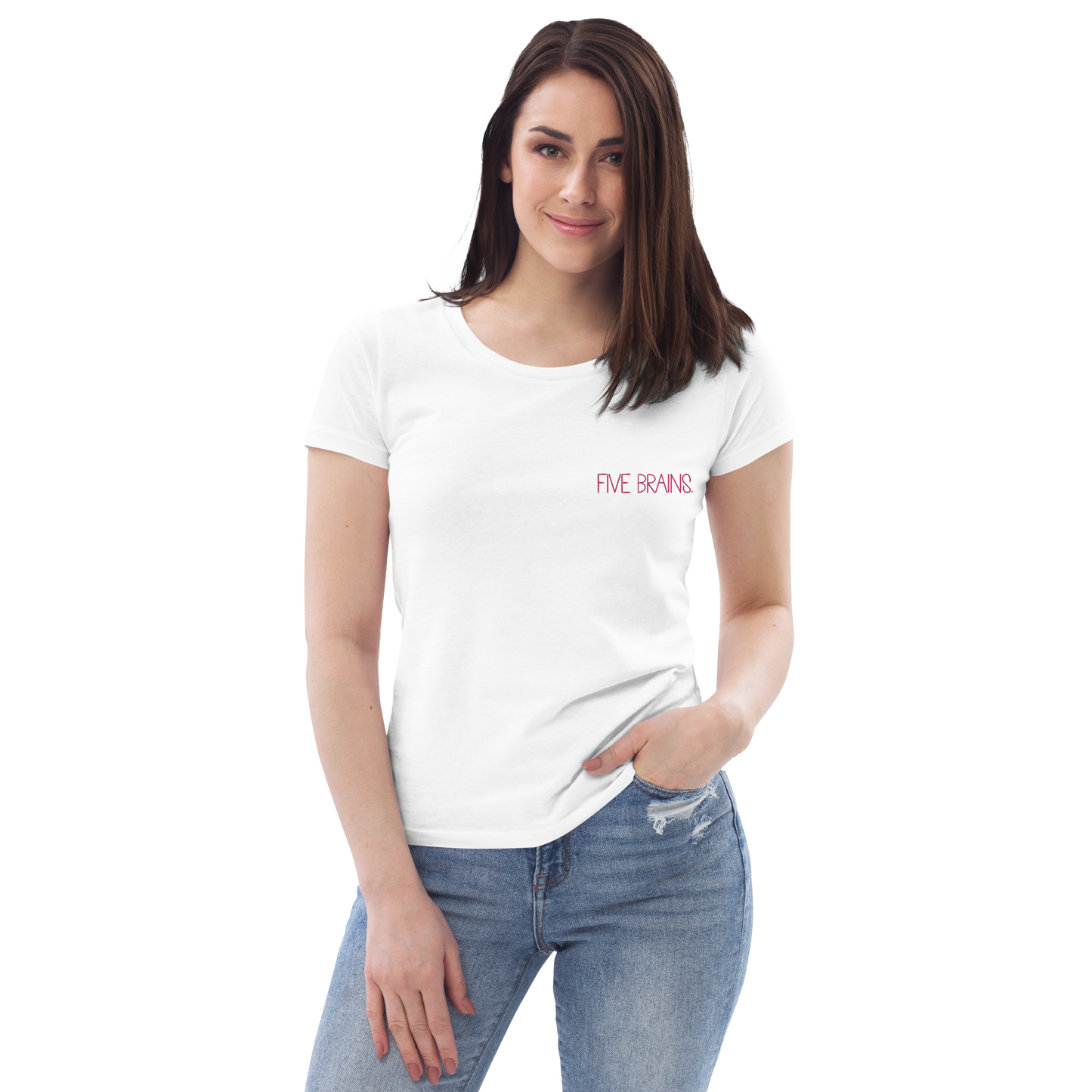 five brains. Bio-Baumwoll T-Shirt für Damen